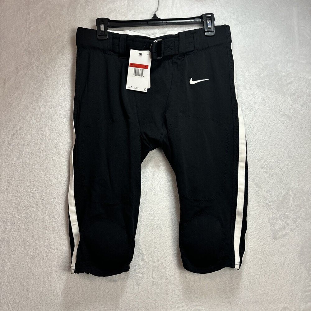Nike Stock Alpha Elite Football Pant Integrated Belt Men's L Black White DJ5771